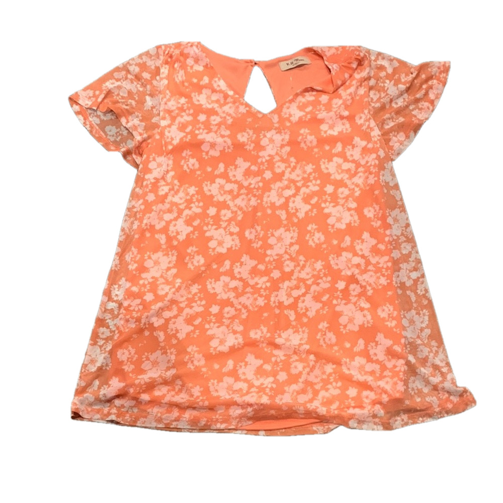 NWT New Moon Maternity Floral Peach Lightweight  Blouse Multiple Sizes